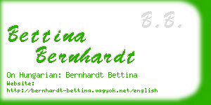 bettina bernhardt business card